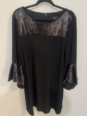 MSK black cocktail dress